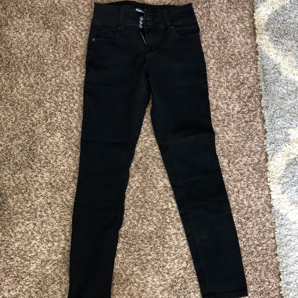 Black high waisted pants skinny